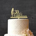 thumbnail image 2 of 30 Fabulous Custom Birthday Cake Topper Personalized Rustic Wooden Cake Topper Cake Decoration 6-7 Inches Wide, 2 of 3