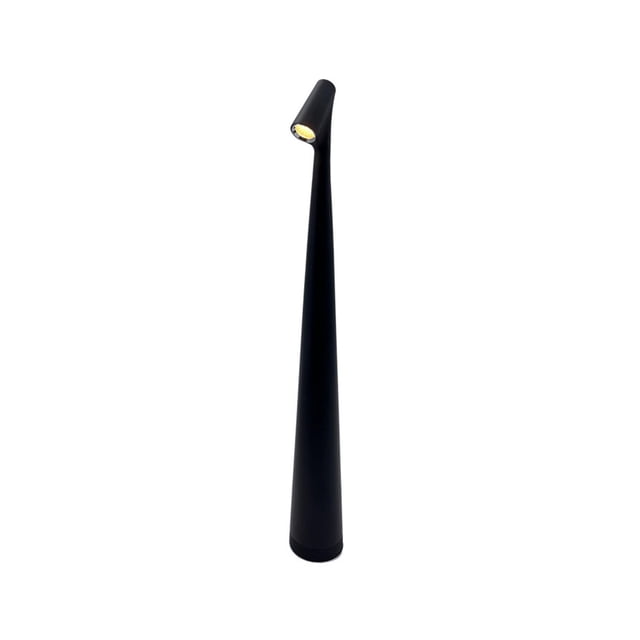 Mistaha Minimalistic Acrylic LED Desk Lamp with Touch Switch and Type-C Charging - Small Size (Black)