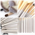 thumbnail image 3 of FONDOTIN 1Set White Nylon Mascara Brush Set with Wood Handle for Professional Makeup and Eyebrow Combing, 3 of 8