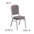 thumbnail image 2 of HERCULES Series Crown Back Stacking Banquet Chair in Burgundy Fabric - Gold Frame, 2 of 9