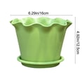 thumbnail image 4 of Sentmoon Plant Pots Flower Pots Outdoor Ruffled Plastic Flower Pots Lilies-style Wave-edged Pots Beautiful and Durables Indoor and Outdoor Flower Pots for Outdoor Gardens & Patios, 4 of 7