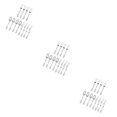 thumbnail image 3 of Transemion Plastic Forks Spoons Knifes Silverware Decor Party Silver 18.5cm 3Set, 3 of 6