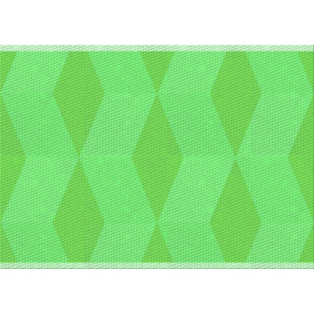 Ahgly Tapis Rectangulaire Lavable en Machine Intérieur Transitionnel Vert Néon, 2 Pieds x 4 Pieds