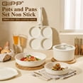 thumbnail image 2 of Gipp 11pcs Ceramic Cookware Sets, Pots and Pans Set Non Stick with Removable Handle, Oven & Dishwasher Safe,Induction Cookware, 2 of 7