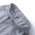 thumbnail image 4 of Kmbangi Men Sports Set, Solid Color Hoodie Zip Tops, Long Loose Pants Suit, 4 of 5