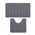 thumbnail image 2 of Sokhug Rugs Clearance Bathroom Rugs Sets 2 Foam Bath Mat for Toilet Soft Absorbent Bath Rugs Non-Slip Thick Machine Washable, 2 of 8