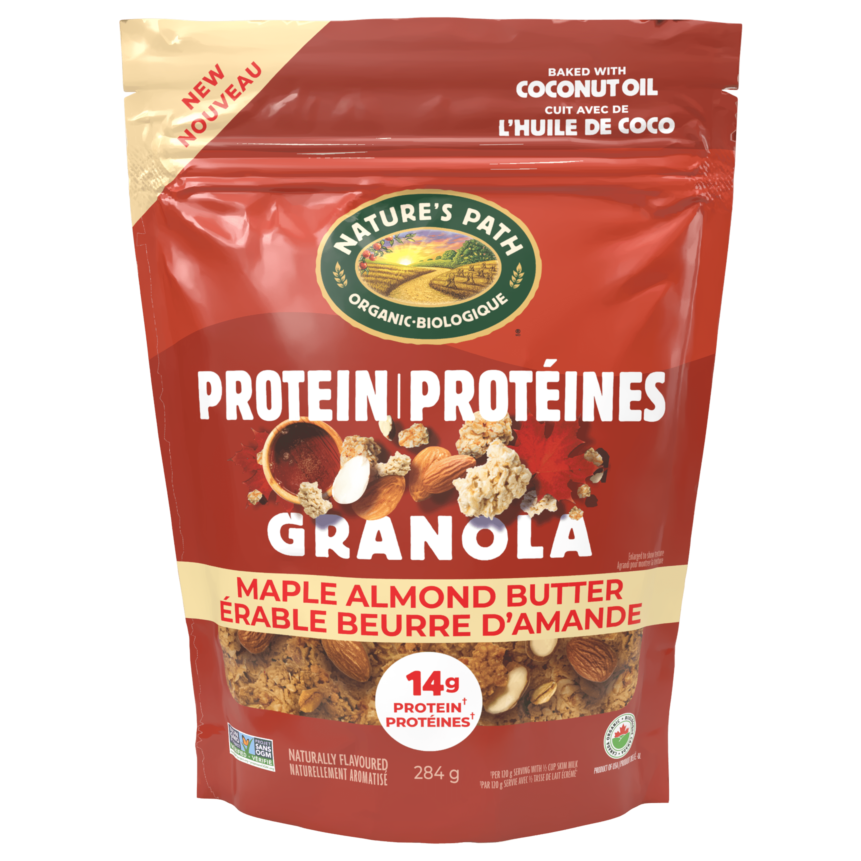 Nature's Path Granola Bio Beurre d'Amande Érable Protéiné 284g Sac