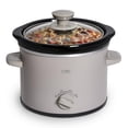 thumbnail image 1 of COOK WITH COLOR 2QT Mini Electric Round Slow Cooker - Adjustable Settings, Removable Stoneware Pot, Tempered Glass Lid, Dishwasher Safe, Cool-Touch S, 1 of 5
