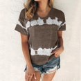 thumbnail image 1 of Wolfast T-Shirts pour Femmes Mode Femmes Mode T-Shirt Imprimé Manches Courtes Blouse Col Rond Hauts Décontractés Manches Courtes Blouses pour Femmes, 1 of 9