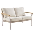thumbnail image 1 of SONGMICS HOME Sencillo Collection - Outdoor Steel Loveseat, 2-Seat Sofa, bone color, 1 of 1