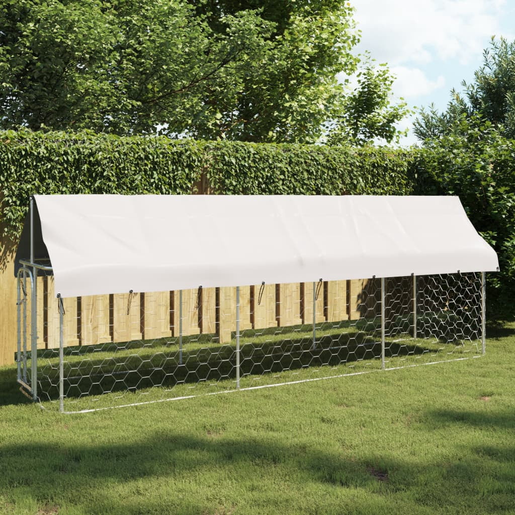 vidaXL Chenil Extérieur pour Chien avec Toit 400x100x150 cm