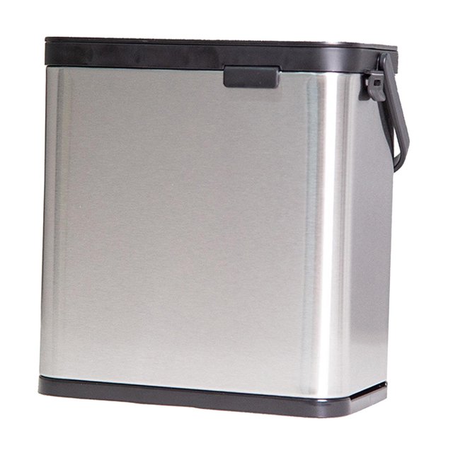 GROWTH TANK 4L Hanging Trash Can with Lid Garbage Can Waste Bin Over Cabinet Door for Car RV