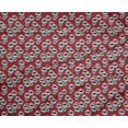 thumbnail image 4 of oneOone Velvet Maroon Fabric Florals Sewing Craft Projects Fabric Prints By Yard 58 Inch Wide-XK, 4 of 4