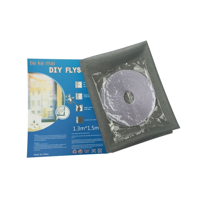 Clearance! Mosquito Proof Screen Window DIY Self-adhesive Easy Ventilation Invisible Insect And Mosquito Proof Screen Window 1.3 * 1.5m Wish List On Sale Or Clearance #36
