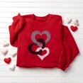 thumbnail image 1 of TIMIFIS Cadeaux de la Saint-Valentin pour Elle Cœur Chandail pour Femmes Mode Mignon Imprimé Amour Col Rond Chandails en Molleton Décontractés Manches Longues Tenues Printemps Automne - Printemps/été, 1 of 4