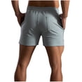 thumbnail image 4 of Mens Shorts Mens Stripe Printed Casual Drawstring Pockets Elastic Sports Shorts, 4 of 9