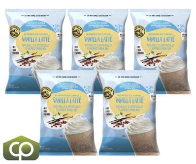 Big Train Reduced Sugar Vanilla Blended Creamy Ice Coffee Mix – Gourmet Arabica Coffee Base & Velvet Madagascar Vanilla Flavor, 3.5 lb. Bulk Bag – Professional 5/Case Master Pack (17.5 lbs. Total)