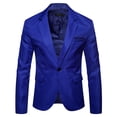 thumbnail image 1 of RXIRUCGD Complets pour Hommes Mode Complet Décontracté Uni pour Homme Veste Ajustée Jeunesse Hauts à Manches Longues pour Hommes, 1 of 4