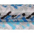 thumbnail image 5 of oneOone Velvet Light Blue Fabric Geometric Craft Projects Decor Fabric Printed By The Yard 58 Inch Wide-1R, 5 of 5