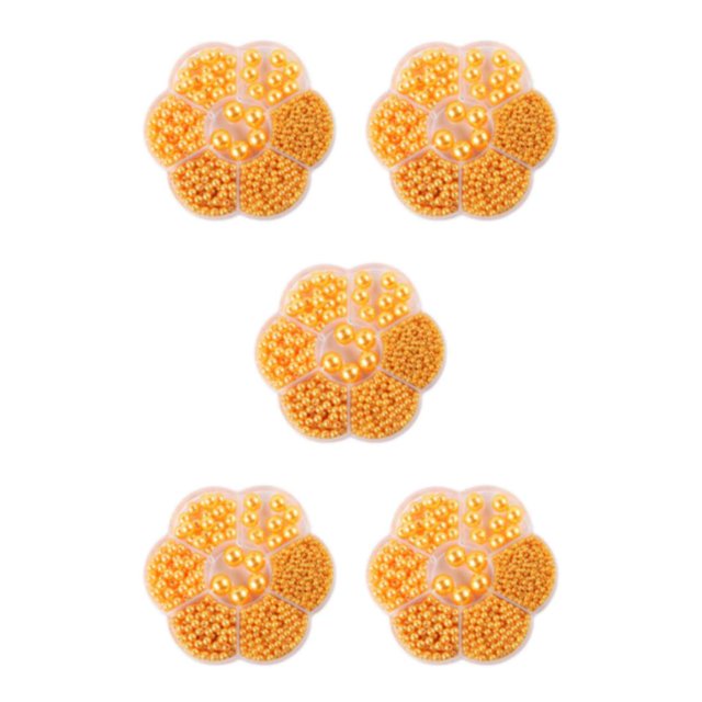 Baohd 1/2/3/5 1150pack/lot Bead Accessories Easy To Thread Wide Application Not Easy To Fade yellow 5PCS