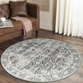 thumbnail image 1 of JV Home Tapis Rond Oushak Gris 4 Pi Lavable Antidérapant, 1 of 6