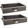 thumbnail image 1 of ClosetMaid Fabric Organizer Multiple Item Storage Zip Bag, Charcoal (2 Pack), 1 of 7