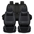 thumbnail image 1 of Maidao Car Seat Cover Full Set for Lexus for RX/Harrier 1999-Present 5 Seats Faux Leather Waterproof Compatible Airbag Fit For Split Back Seat Cushion with Pillow and Headrest Black and White, 1 of 7