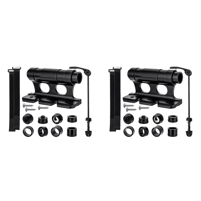 2X Bicycle Rack Car Roof-Top Mount Racks Road Bike Carrier Front Fork Quick Release Fixed Clip Parking Rack Bracket,2set x Bike Fork Mount,Black