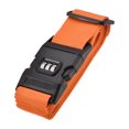 thumbnail image 1 of Unique Bargains Luggage Strap Suitcase Belt with Buckle, Combination Lock, 2Mx5cm Adjustable PP Travel Packing Accessory Orange, 1 of 6