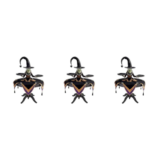 Shengyu Resin Premium Witch Tabletop Pendant Server Wide Application And Realistic Appearance For Halloween black S 3Set