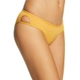 thumbnail image 1 of L Space Womens Rachel Hipster Cut-Out Bikini Swim Bottom, Darkyellow, Small, 1 of 3