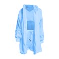 thumbnail image 4 of XZNGL Hauts pour Femmes à Manches Longues Hauts à Manches Longues pour Femmes Pyjama en Peluche Uni pour Femmes à Capuche Ensemble Trois Pièces à Manches Longues Hauts pour Femmes à Manches Longues Hauts pour Femmes à Manches Longues, 4 of 6