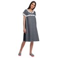 thumbnail image 2 of Moomaya Chemise de Nuit d'Allaitement pour Femmes à Col Rond Imprimée en Popeline de Coton, 2 of 4