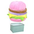 thumbnail image 3 of DOLITY Tabouret pour Changer de Chaussures Compact Léger Ottoman pour Entrée Chambre Rose, 3 of 9