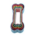 thumbnail image 4 of Oleegame 2PC Cookie Mold 5pcs/set Dog Bone Shaped Cookie Cutter Stainless Cake Color Stainless 5 Piece Set Of Powder Drying Baking Utensils Blue, 4 of 9