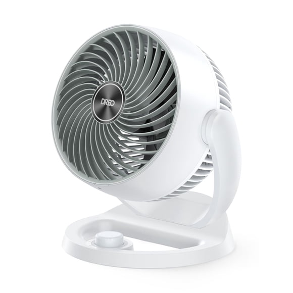 Dreo Ventilateur pour Chambre, 12 Pouces, Débit d'Air Puissant de 70 Pieds, Ventilateurs de Table Silencieux de 28 dB pour Dortoir, Inclinaison Réglable de 120 Pouces, 3 Vitesses, Ventilateur de Bureau fo