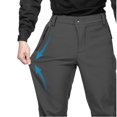 thumbnail image 4 of CHOK Men‘s Fleece Lined Hiking Pants Waterproof Snow Ski Softshell Hunting Pants Navy XL, 4 of 7