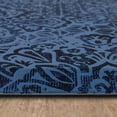 thumbnail image 2 of Damask Nouveau Blue Polyester Kitchen Mat 18x30, 2 of 5