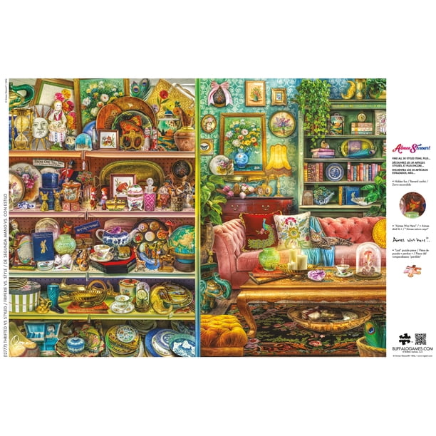 Buffalo Games Thrifted versus Styled 1000-Piece Interlocking