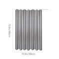 thumbnail image 3 of shyuyusa Gray Grid Shower Curtain Waterproof Fabric For Bathroom Partition And Daily Use, 3 of 6