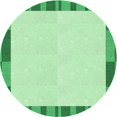thumbnail image 1 of Ahgly Tapis Rond Lavable en Machine Intérieur Transitionnel Vert Clair, 4 Pieds Rond, 1 of 7