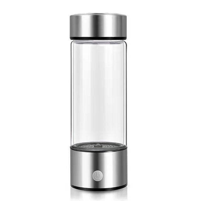 JMYHOAM Portable Hydrogen Water Generator Technology Rechargeable Portable Glass Hydrogen Water Generator Bottle Cups with Lids