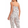 thumbnail image 4 of SUNSIOM Women's Fall Loungewear Set, Lace Patchwork Cami Tops + Pants + Robe 3 Pieces Sleepwear, 4 of 9