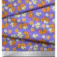 thumbnail image 3 of Soimoi Poly Georgette Fabric Leaves & Flower Floral Decor Fabric Printed Yard 52 Inch Wide, 3 of 3