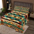 thumbnail image 2 of Western Quilt Set Southwestern Coverlet Set,Geometric Aztec Bedspread Set Queen,Geometry Triangle Quilted Exotic Tribal Arrow Western Bedroom Decor, 2 of 3