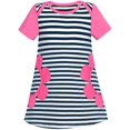 thumbnail image 1 of T-shirt Robe Fille Coton Pétale de Tournesol Manches Courtes 12 m Ans, 1 of 5