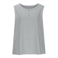 thumbnail image 4 of LSLJS Femmes Décontracté Ample Uni Coton Col Rond Sans Manches Aguichant Débardeurs, Débardeurs Camisole pour Femmes, 4 of 6