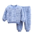 thumbnail image 1 of Pisexur Tenue d'Automne pour Bébé Fille Garçon, Ensemble 2 Pcs, Ensembles de Pyjamas pour Tout-Petit Bébé, Chandails à Col Rond à Manches Longues et Pantalons, Mode Décontractée, Ensemble de Vêtements de Nuit en Coton pour Garçons, 3 Mois à 6 Ans, 1 of 3