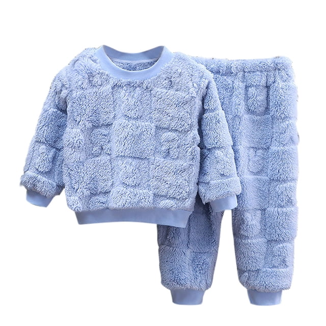 Pisexur Tenue d'Automne pour Bébé Fille Garçon, Ensemble 2 Pcs, Ensembles de Pyjamas pour Tout-Petit Bébé, Chandails à Col Rond à Manches Longues et Pantalons, Mode Décontractée, Ensemble de Vêtements de Nuit en Coton pour Garçons, 3 Mois à 6 Ans