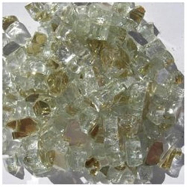 0.5 in. Golden Reflective Arctic Flame Glass